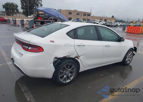 2013 Dodge Dart Rallye z USA, uszkodzony, nr VIN 1C3CDFBA1DD123397